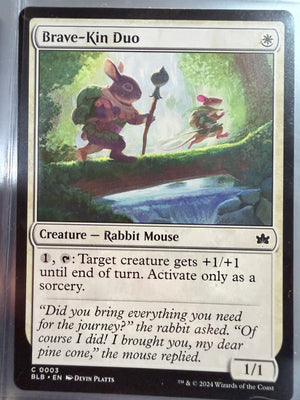 Magic The Gathering: Bloomburrow - Brave Kin Duo (Unplayed)