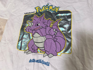 Vintage Pokemon Shirt : Nidoking Metallic Print  W/ Tags Youth XL 1999