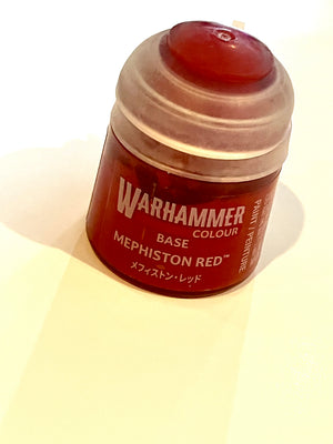 WARHAMMER Colour: Base Mephiston Red (12ml) Paint