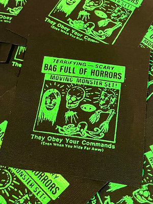 Patch (Canvas, Raw Edge): BAG FULL OF HORRORS
