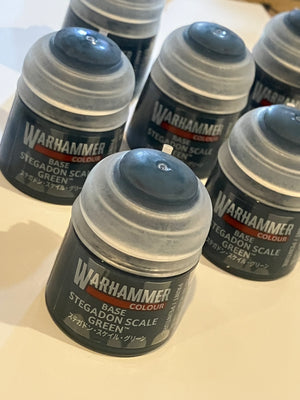 WARHAMMER : Base Stegadon Scale Green (12ml) Paint