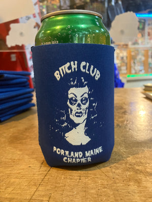 Koozie: Bitch Club - Portland, Maine Chapter (Blue)