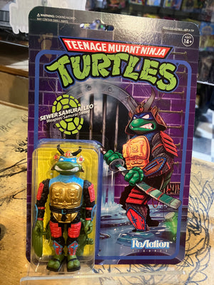 Super7 Teenage Mutant Ninja Turtles Sewer Surfer - Sewer Samurai Leo 3.75" TMNT Action Figure