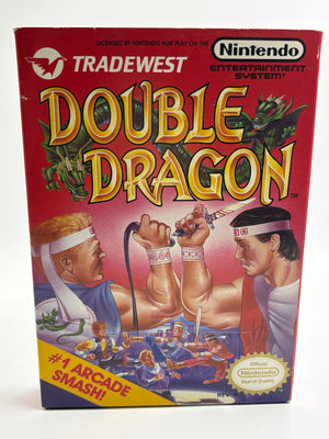 Nintendo NES : Double Dragon Box (NO GAME) All Inserts Very Clean Near Mint 1988 Tradewest