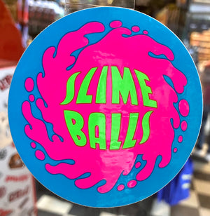 Sticker: Slime Balls Logo (Blue/Pink/Green) 3"