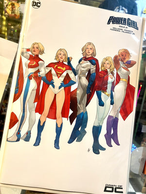 POWER GIRL #1 CVR F INC 1:25 OTTO SCHMIDT WRAPAROUND CARD STOCK VAR