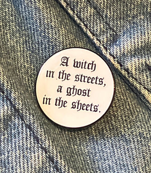 Enamel Pin: Ghost In The Sheets by Vampotna (YESTERDAYS)