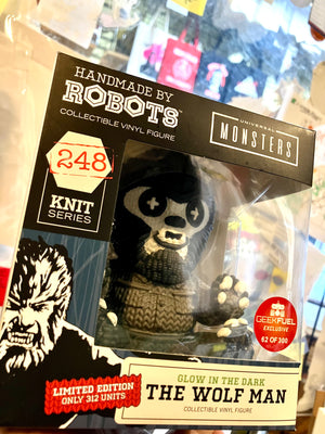 Wolf Man Glow in the Dark Vinyl Figure #248 Handmade by Robots Vinyl Figure