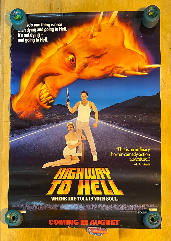 Highway To Hell : Video Store Poster (Heavy Wear)