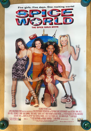 Spice World (Spice Girls)  : Video Store Poster (Slight discoloration to one spot)