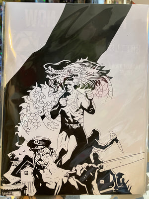 SAVAGE SWORD OF CONAN #10 CVR D MIKE MIGNOLA B&W INKS VAR (MR)(Magazine Size)