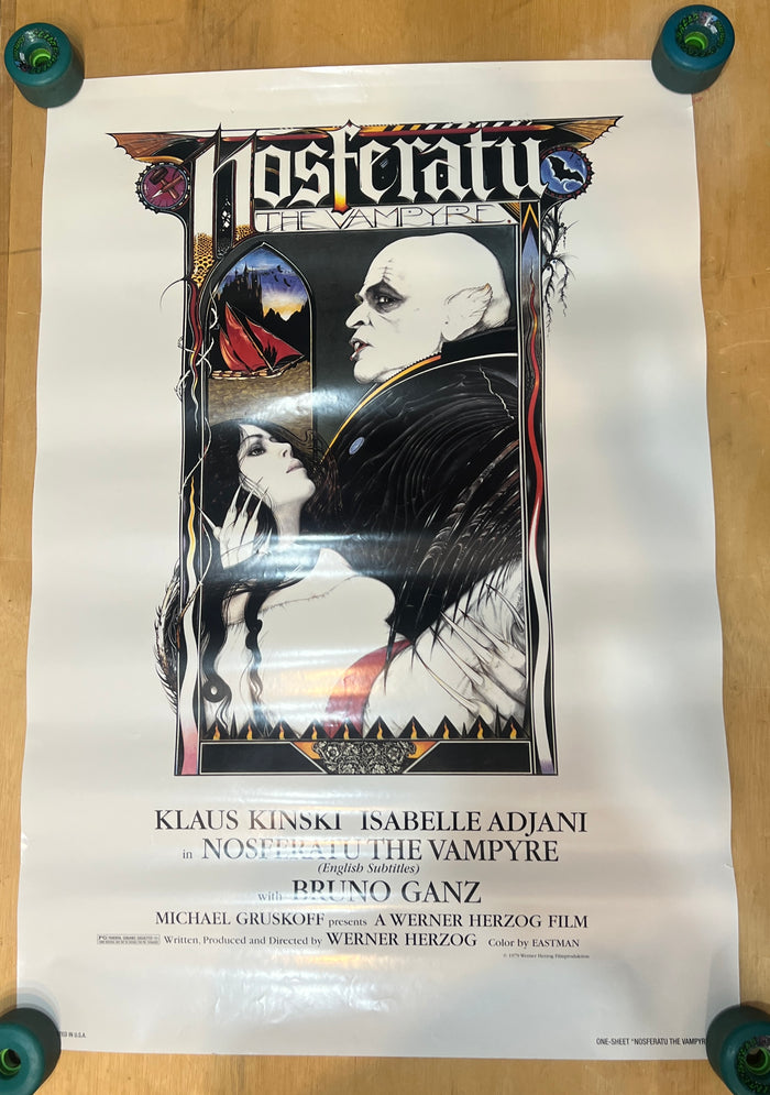 Nosferatu The Vampire : Warner Herzog 1979 Anchor Bay Video Poster