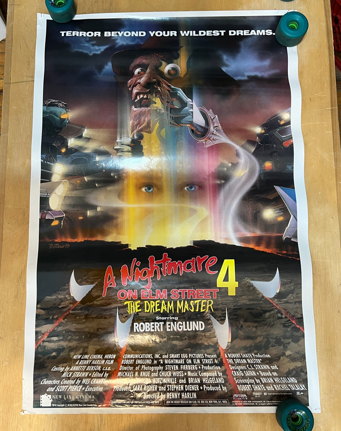 Nightmare on Elm Street 4  : Video Store Poster (corner damage)
