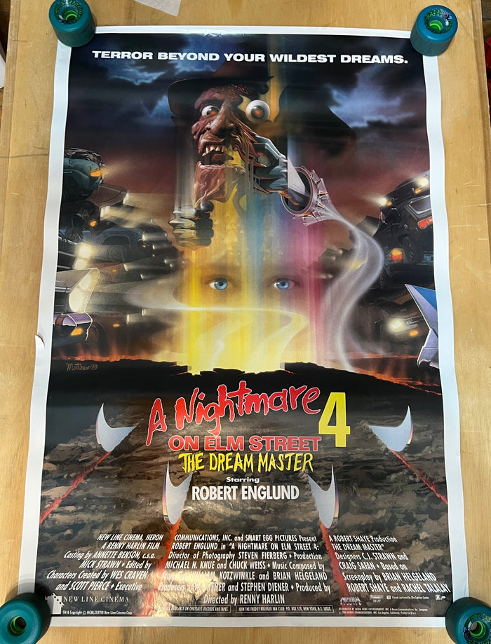 Nightmare on Elm Street 4  : Video Store Poster (1" rip)