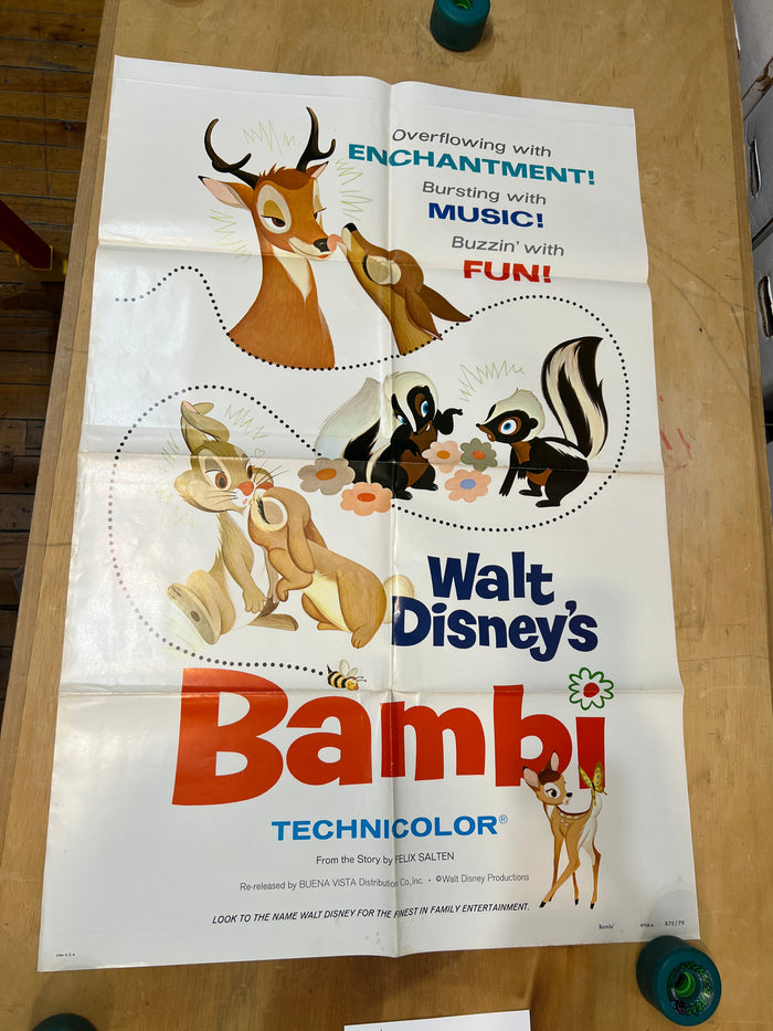 Walt Disney's Bambi : 1979 Rerelease Original One-Sheet