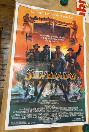 "SILVERADO" KEVIN COSTNER ORIGINAL 1985 ONE SHEET POSTER (Folded)