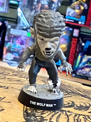Wolfman - Universal Monsters Sideshow Little Big Heads Figures (1998)(B&W)