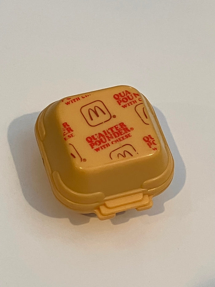 Vintage 1988 McDonalds Changeables Quarter Pounder Transformer Happy Meal Toy