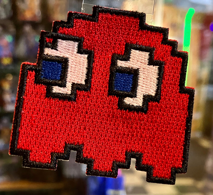 Embroidered Patch : Pac-Man - Blinky The Red Ghost