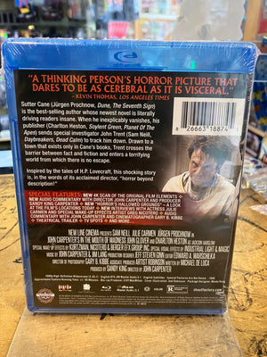 Blu-Ray: John Carpenter's In The Mouth Of Madness (Sealed)