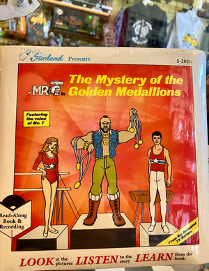 Record & Read Along Book: MR. T And The Mystery of the Golden Medallions (1984)(SEALED)