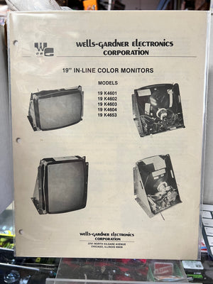 Wells-Gardner Electronics Corp. 19" IN-LINE Color Monitors Manual