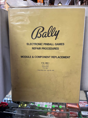 Bally Electronic Pinball Games Repair Procedures (Module and Component Replacement)