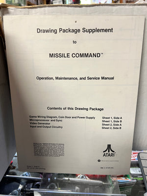 Missile Command Arcade Manuals Bundle