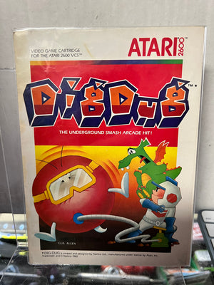 Atari 2600 Dig Dug Instruction Booklet