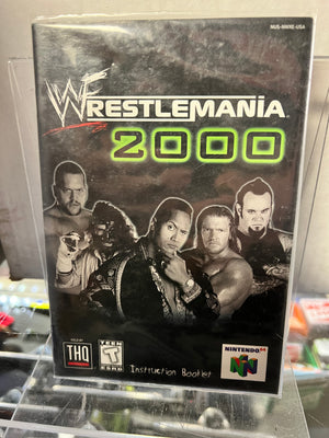 Wrestlemania 2000 N64 Instruction Booklet