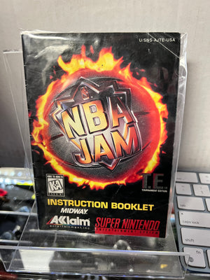 SNES Instruction Booklet: NBA Jam T.E.