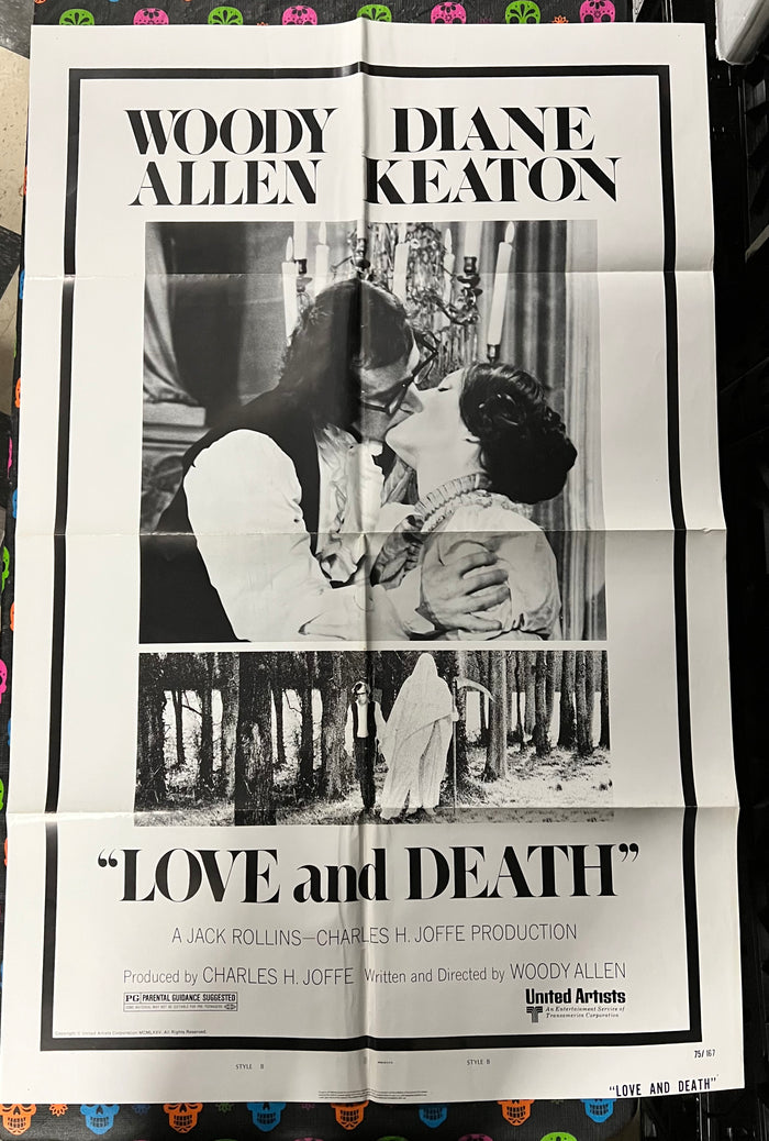 LOVE AND DEATH Vintage Movie Poster One-Sheet (Folded)