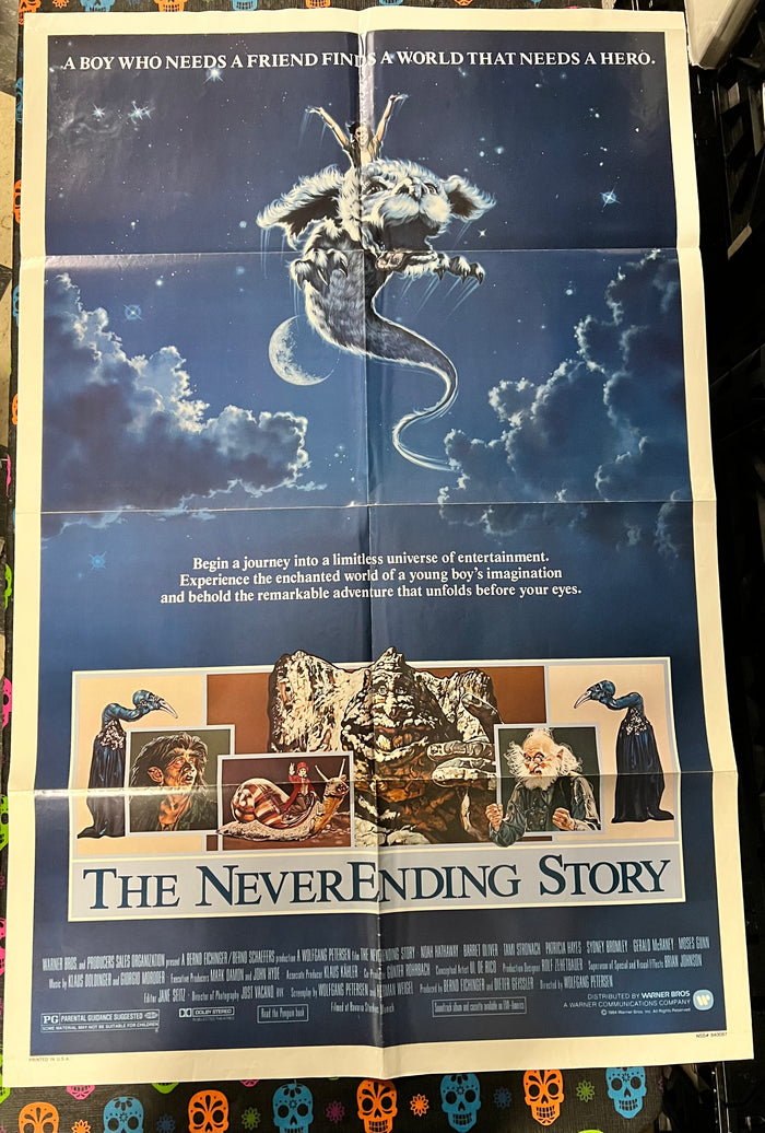 Poster: THE NEVERENDING STORY Vintage Movie Poster One-Sheet (Folded)