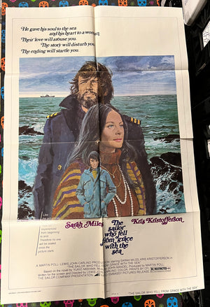 Poster: THE MAN WHO FELL FROM GRACE WITH THE SEA Vintage Movie Poster (One-Sheet) (Folded)