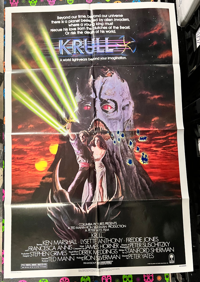 KRULL Vintage Movie Poster One-Sheet (Folded)