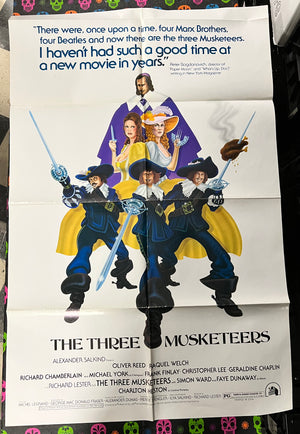 Poster: THE THREE MUSKETEERS Vintage Movie Poster (One-Sheet) (Folded)