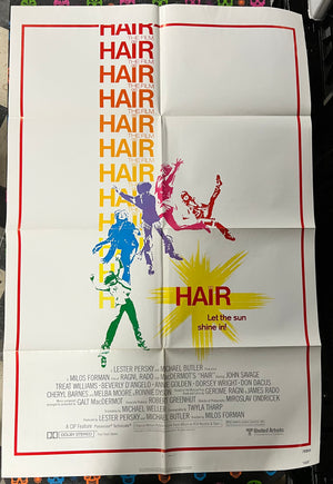 HAIR Vintage Movie Poster One-Sheet (Folded)