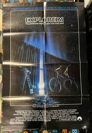 EXPLORERS Vintage Movie Poster One-Sheet (Folded)