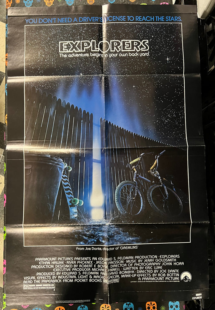 Poster: EXPLORERS Vintage Movie Poster One-Sheet (Folded)