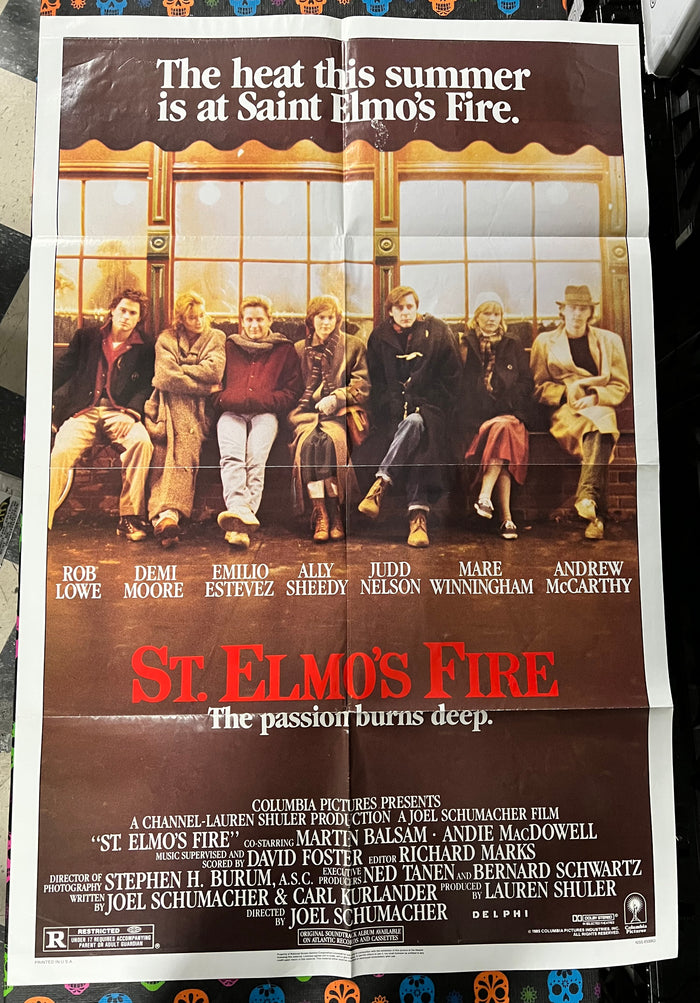 Poster: ST. ELMO'S FIRE Vintage Movie Poster (One-Sheet) (Folded)