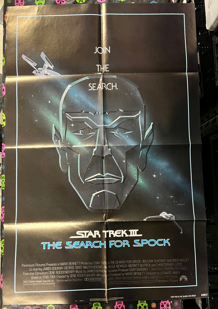 STAR TREK: SEARCH FOR SPOCK Vintage Movie Poster One-Sheet (Folded)