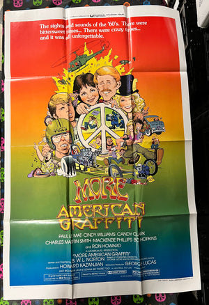 MORE AMERICAN GRAFFITI Vintage Movie Poster One-Sheet (Folded)