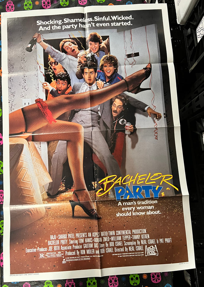 BACHELOR PARTY Vintage Movie Poster One-Sheet (Folded)