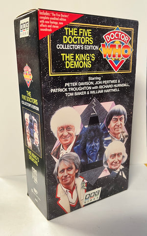 Doctor Who- The Five Doctors + The King's Demons VHS Collector's Edition