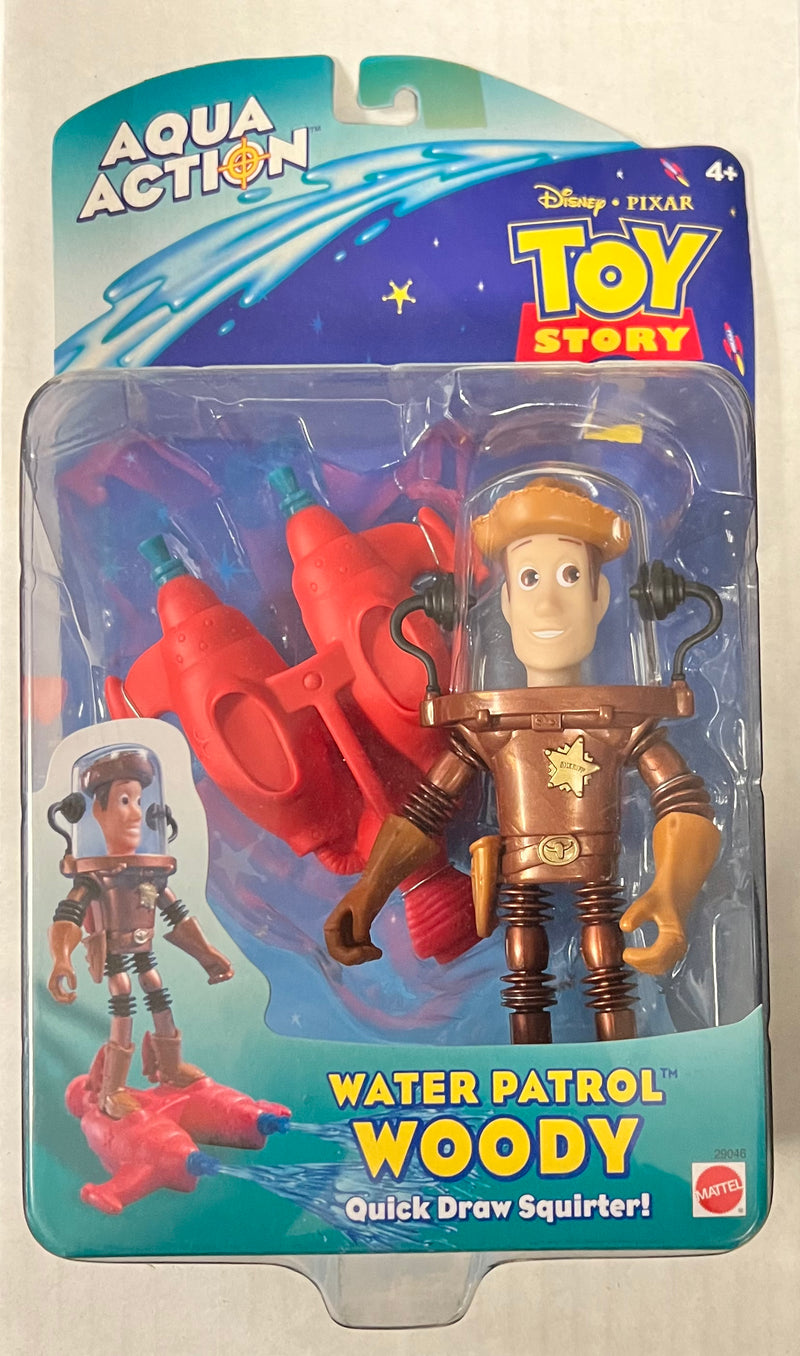 Toy Story 2 Mattel Action Figures 2点 Toy Story 2 (2000 Mattel) Water Patrol Woody Figure – Fun Box