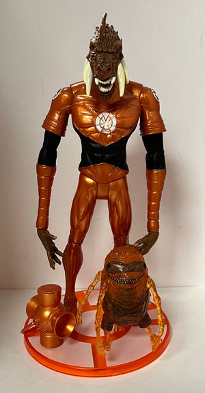 DC Collectibles Blackest Night: Orange Lantern Larfleeze and Gromulus Figure