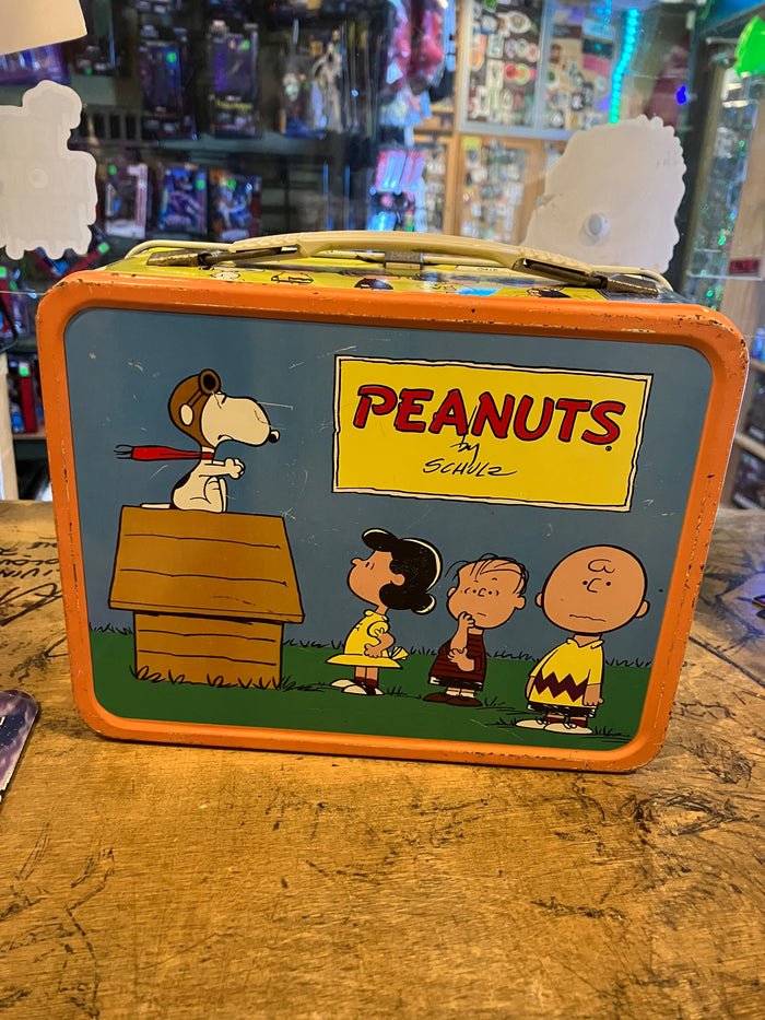 Lunch Box: Peanuts Lunch Box Metal 1959 (With Thermos) (Vintage)