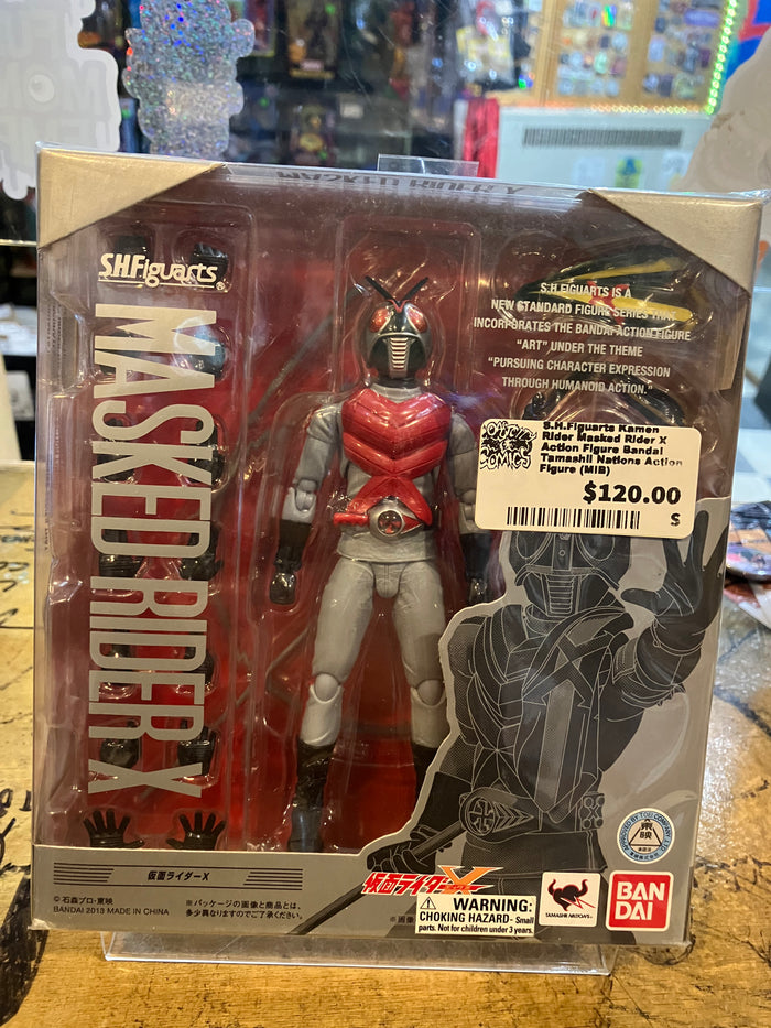 S.H.Figuarts Kamen Rider Masked Rider X Action Figure Bandai Tamashii Nations Action Figure (MIB)