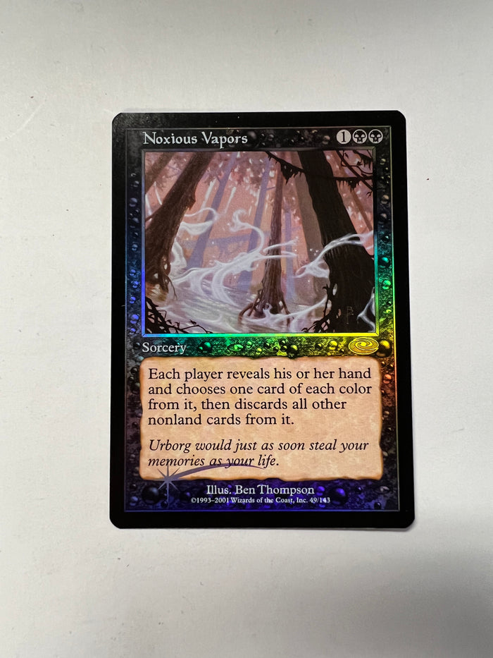 MTG Noxious Vapors FOIL (Heavily Played)