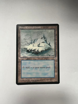 MTG Snow-Covered Island (Heavily Played)